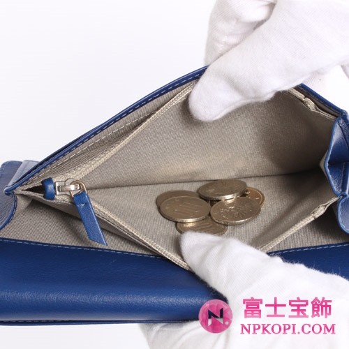 シャネル キャビアスキン 長財布 ブルー A48651 【2011年春夏新作】